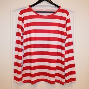 Red and white striped shirt (women’s XL) (NWOT)